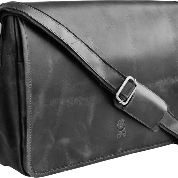 Leather Messenger Bag for Men 16